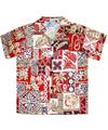 Boy Shirt Tapa Honu Red