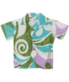 Boys Hawaiian Shirt Traveler Green Mae Young Designs