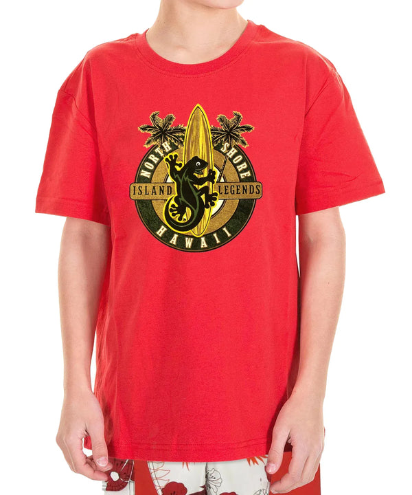Gecko Island Legend Children T-Shirt Red