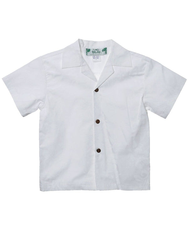 Boys White Hawaiian Shirt Honolulu City of Leis White