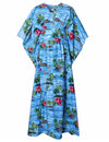 Caftan Hawaiian Dress View Diamond Head Blue One size