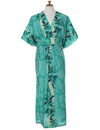 Ilima Flower Lei Caftan Hawaiian Dress Green One size