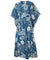 Caftan Kimono Dress Monstera Blue