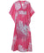 Caftan Kimono Dress Monstera Pink One size