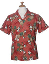 Camp Hawaiian Shirt for Women Sunny Pineapples Rust KY