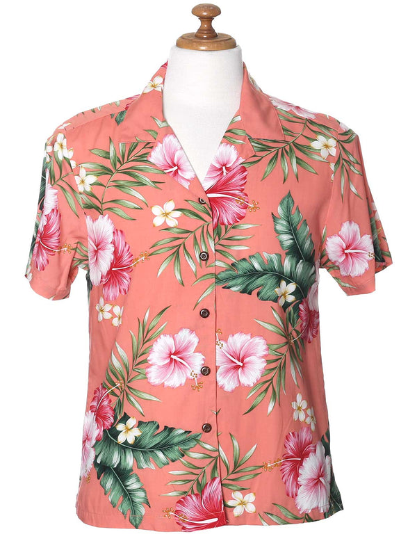 Women Camp Blouse Wailana Coral