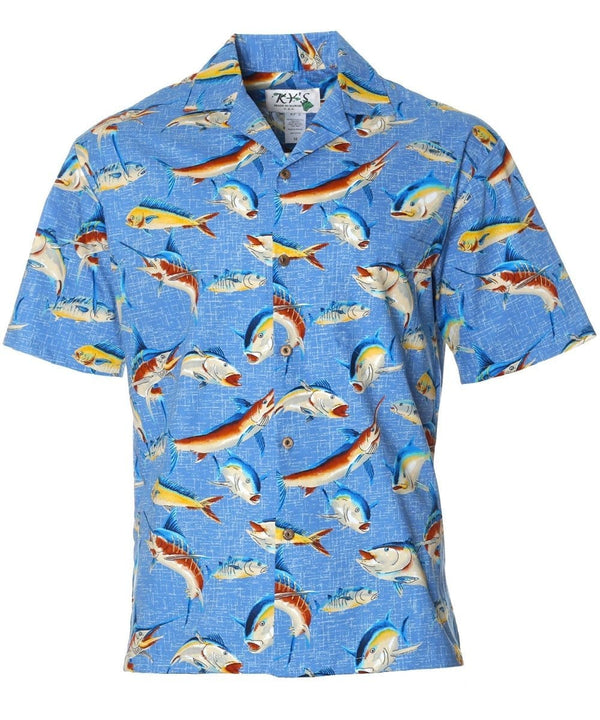 Catch-of-the-Day Fishing Shirt Blue