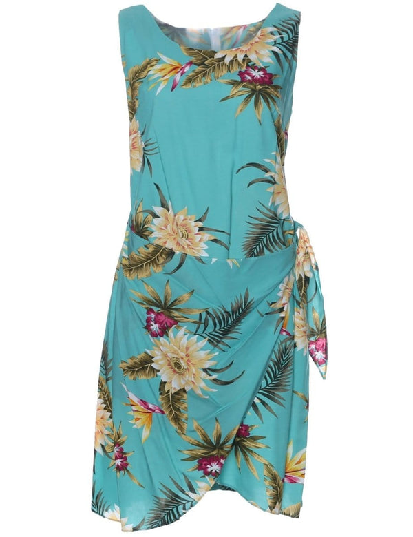 Ceres Green Short Sarong Dress Green