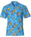 Cheers Aloha Shirt Blue