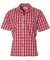 Classic Hawaiian Paniolo Palaka Plaid Shirt for Men in Red Red