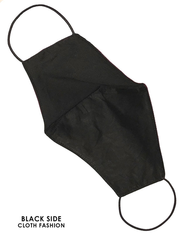 Cloth Face Mask Solid Red-Wine Color Wine KY