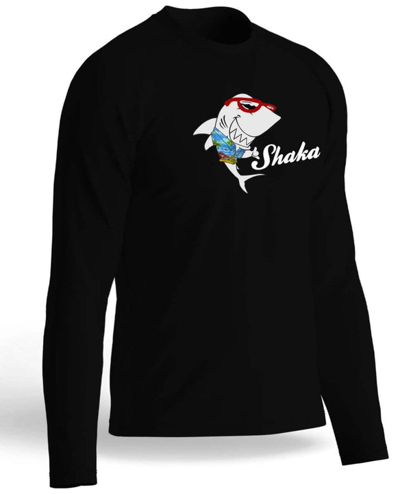 Cool Shark Long Sleeves Tee T-Shirt Black