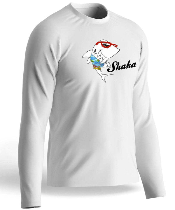 Cool Shark Long Sleeves Tee T-Shirt White