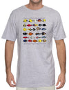 Fishes of Hawaii Island T-Shirt Ash