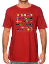Fishes of Hawaii Island T-Shirt Red