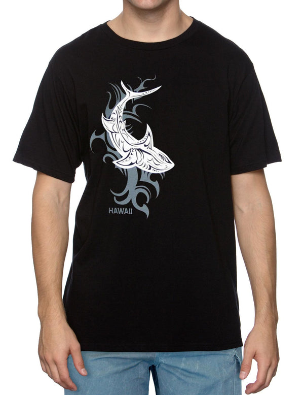 Tribal Shark Hawaii Ocean T-Shirt Black RJC