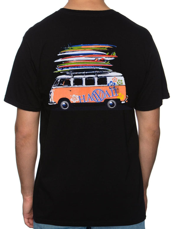 Surfer VW Bus T-Shirt Black RJC