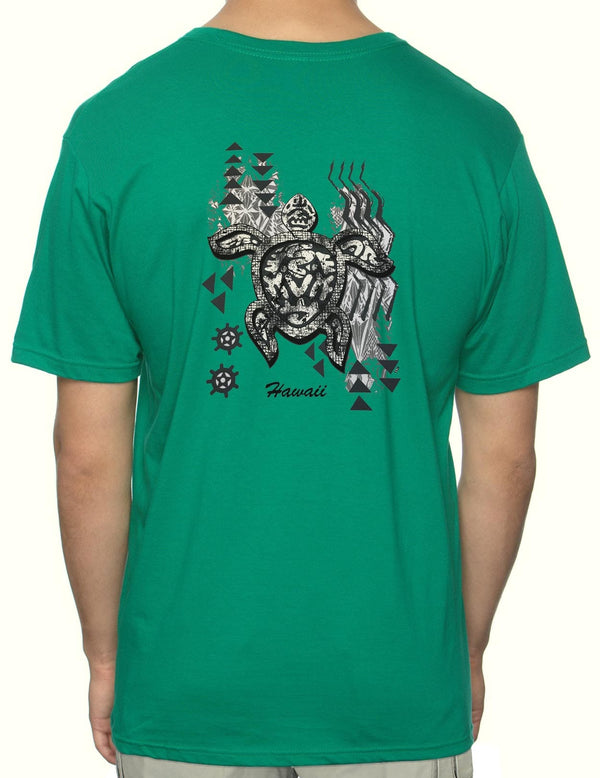 Honu Voyage Hawaii T-Shirt Green