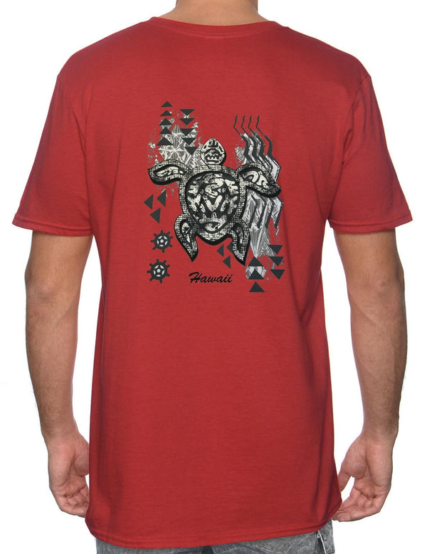 Honu Voyage Hawaii T-Shirt Red