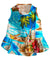 Dog Hawaiian Dress Hawaii Polynesian Turquoise