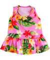 Dog Hawaiian Sundress Fashion Plumeria Pink
