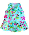Dog Hawaiian Sundress Little Hula Girl Teal
