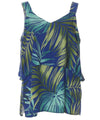 Double Layer Blouse Tank Top Howea Navy