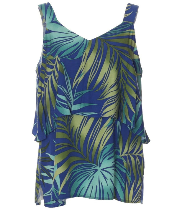 Double Layer Blouse Tank Top Howea Navy