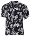 Dream Garden Hawaiian Shirt Black Two Palms