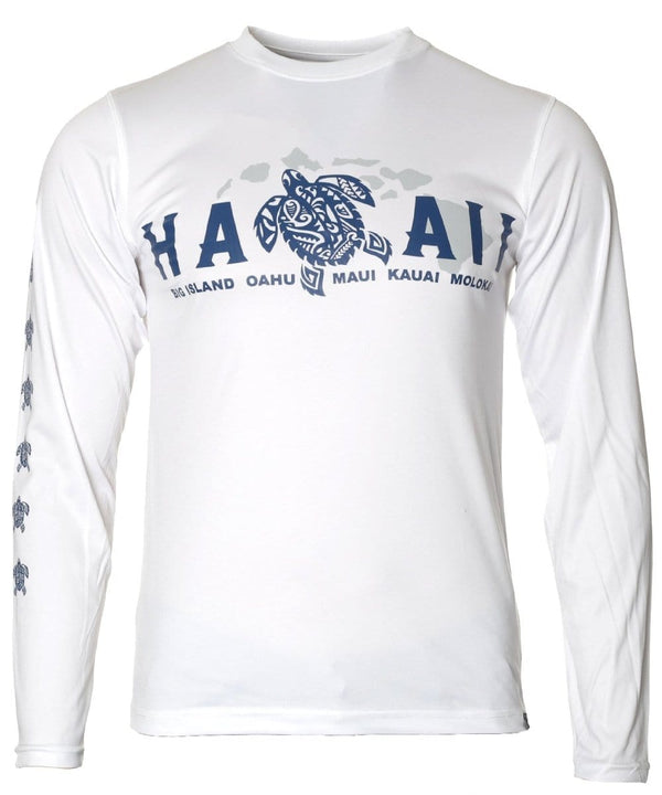 Dri-Fit Long Sleeves Tee Honu Island White