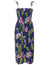 Easy -Fit Smock Hawaiian Dress Lanai Monstera Navy Fits XS to XL (2-16)