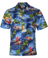 Erupting Volcano Hawaiian Shirt Navy