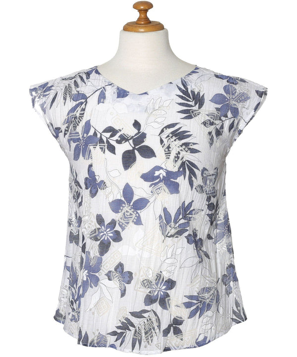 Extended Sleeves Blouse Top FELI White