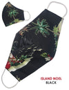 Island Santa Christmas Face Mask Black KY