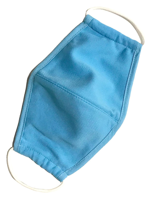 Cloth Face Mask Solid Blue Color