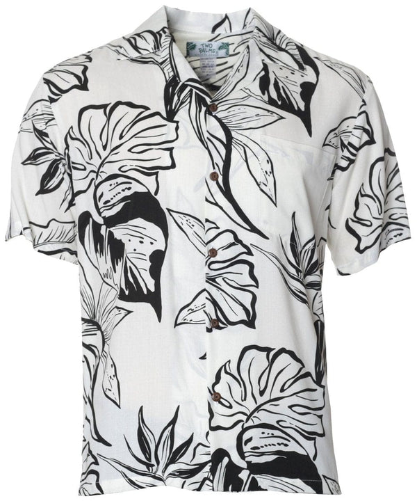 Fern Grotto Hawaiian Shirt White