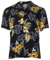 Fern Hibiscus Shirt Black Two Palms