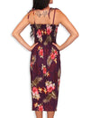 Fern Hibiscus Smock Dress Purple