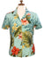 Waipio Hibiscus Women's Hawaiian Shirt Aqua