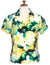 Women's Hawaiian Shirt Watercolor Makawao Forest Yellow