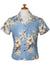 Fitted Floral Blouse for Women Lanai Light Blue