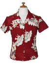 Fitted Floral Blouse for Women Lanai Red