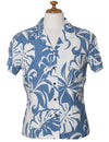 Makena Hawaiian Shirts for Women in Rayon Ocean Blue