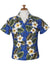 Fitted Hawaiian Blouse Kalea Blue