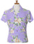 Fitted Women's Hawaiian Shirt Malana Orchids Lilac Lilac