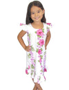 Girl's Hawaiian Dress Big Island White