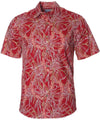 Fresh Pineapples Resort Aloha Shirt Red