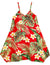 Kaipo Aloha Girls Dress with Scarf Hem Red