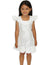 Girls Hawaiian White Dress Honolulu City of Leis White