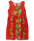 Girl's Flower Dress Birds of Paradise Red